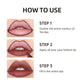 6pcs Matte Velvet 2-in-1 Cone-Shaped Tip Lipstick & Lip Liner Set - Long-Lasting Waterproof Gradient Effect Dual-Use Lip Gloss