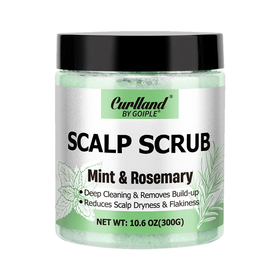 300g Rosemary Mint Scalp Scrub Deep Cleansing Refreshing Shampoo Oil Control or Hair Scalp Massager Care Products for Itchy Scal