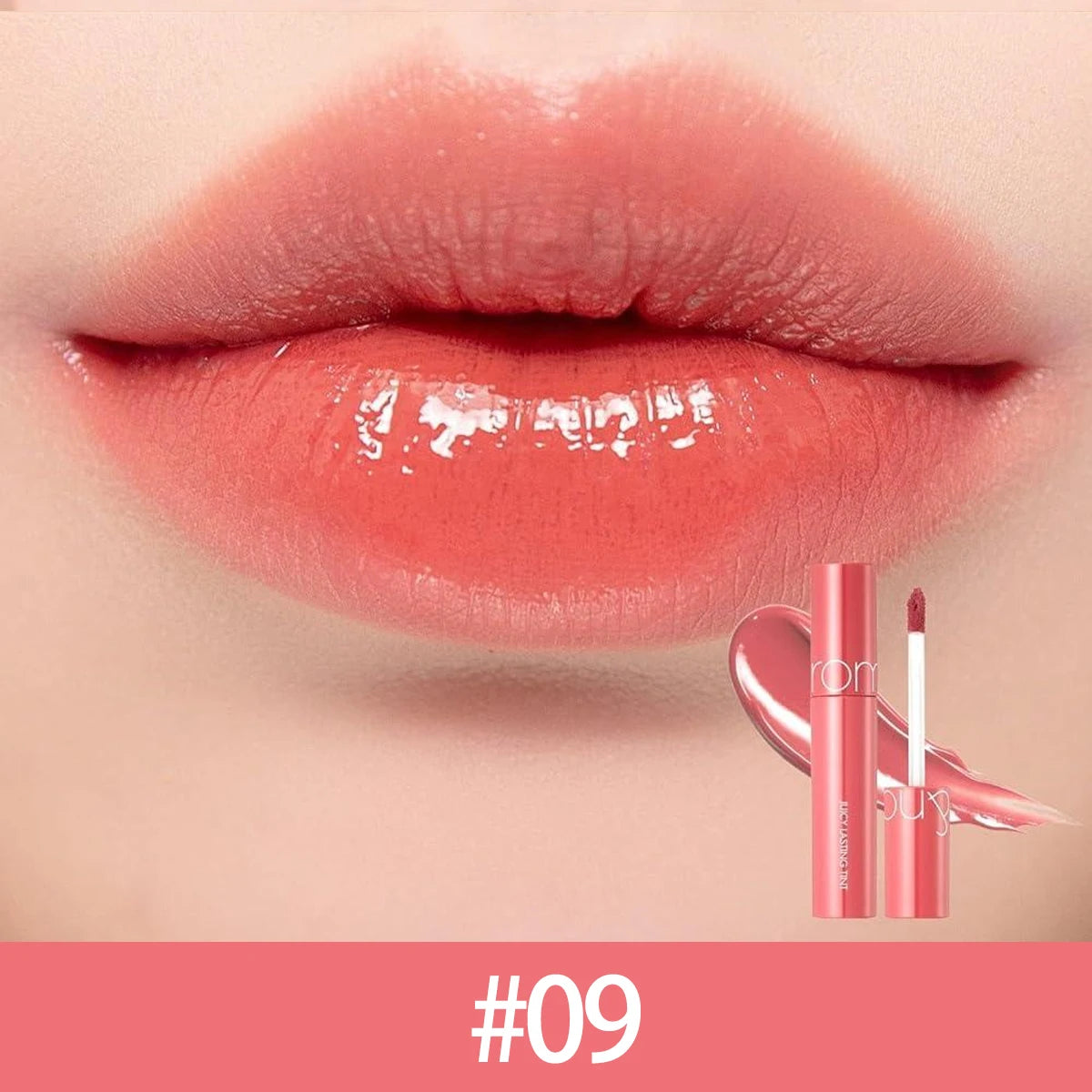 rom&nd JUICY LASTING TINT-12 Shades,Juicy Glossy Texture,Lip Glosses,Luxury Makeup,Korean Cosmetic,K-Beauty,Korean Makeup