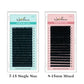 NATUHANA Korea PBT 16Rows B C D Curl Eyelash Extension False Individual Lashes Hand Made Faux Mink Eyelashes for Extensions