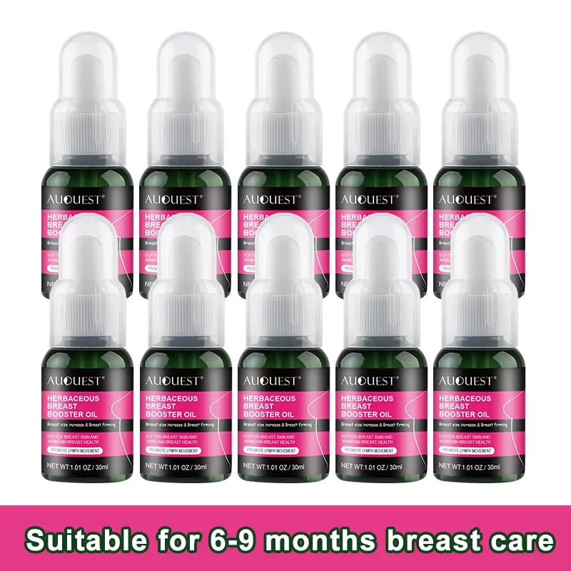 AUQUEST Breast Oil Firming Lifting Body Care Chest Natural Plants Essentials Oils Breast Fast Growth For Women Skincare Products