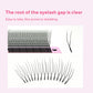 DIYDAY U-shaped Eyelash Extension Easy to Apply 3D Volume False Lashes Natural Wispy U YY Shape Faux Mink Eyelashes for Makeup