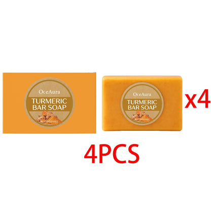 Organic Turmeric Soap Handmade Soap Natural Skincare Bar For Moisturizing And Exfoliating Body Face Cleaning Skin Gentle Care