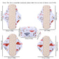 New Colourful Cotton Sanitary Pads Set Washable Menstrual Pads Reusable Nursing Pad Ladies Bratehable Cloth Menstruation Gift