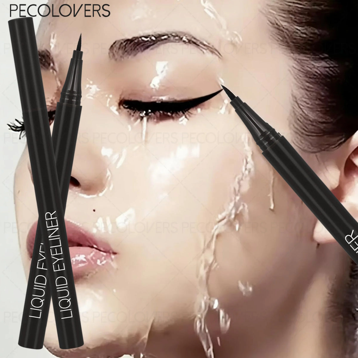 High Pigmented Rendering Liquid Eyeliner, Long-Lasting Waterproof Smudge-Proof, Black Brown Glide Eyeliner Pen, For All Types