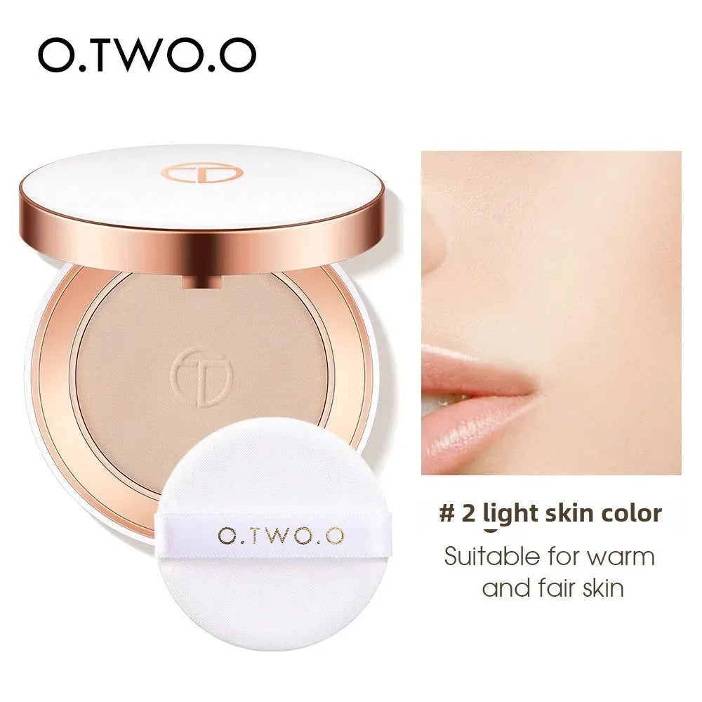 O. TWO. O Silky Soft Lightweight Setting Powder  Concealing Pressed Finishing Powder Oil-Control, Brightening Face Powder