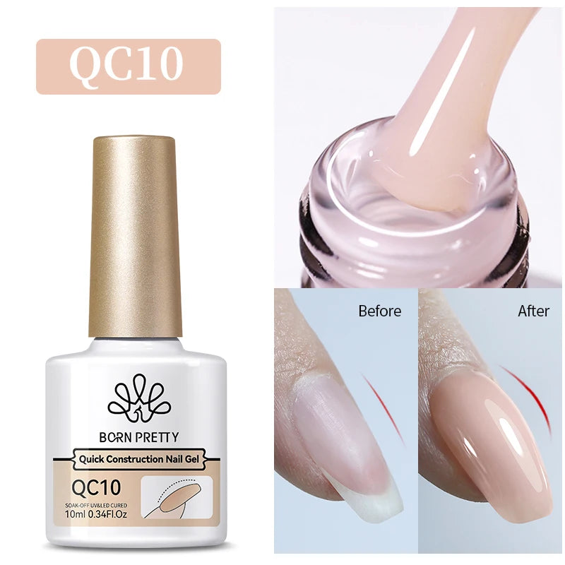 BORN PRETTY 10ml Sparkling Glitter Reflective Gel Nail Polish Sparkly Holo Shiny Pink Silver Black Gel Nail Art Salon Varnish