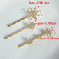Wedding Bride Hair Clip Pins Set Metal Crystal Starburst Hairpins Luxury Bridal Hair Barrettes Fashion Hair Accessories