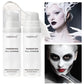 Matte White Liquid Foundation Makeup,Buildable Coverage Primer & Concealer Stick,Waterproof & Long-Lasting for Halloween,Cosplay