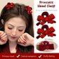 2Pcs Black Bow Small Hair Claw Women Girl Hair Grab Clip Side Clip Forehead Bangs Hair Styling Clip Sweet Headdress