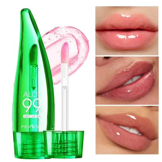 99% Aloe Vera Temperature - changing Lip Balm, Anti - dryness, Long - lasting Moisturizing, Transparent Liquid Lip Care Product