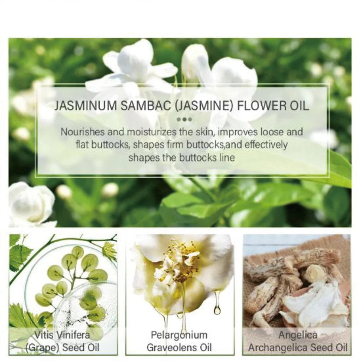 Bust Butt Enhancement Oil Sexy Lady Hip Lift Up Effective Firm Gentle Body Massage Beauty Big Ass Nourishing Body Care Plump