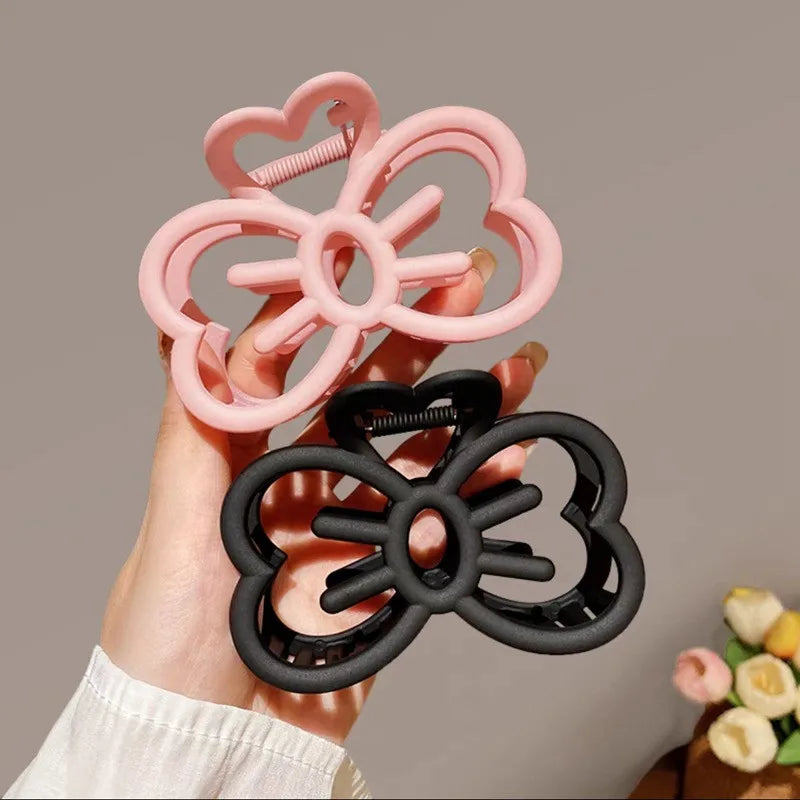 New Candy Color Cat Bow Hair Clip Plastic Claw Clip Fashion Crab Hair Clip For Girls Sweet Hair Claw Women Hair Accessories