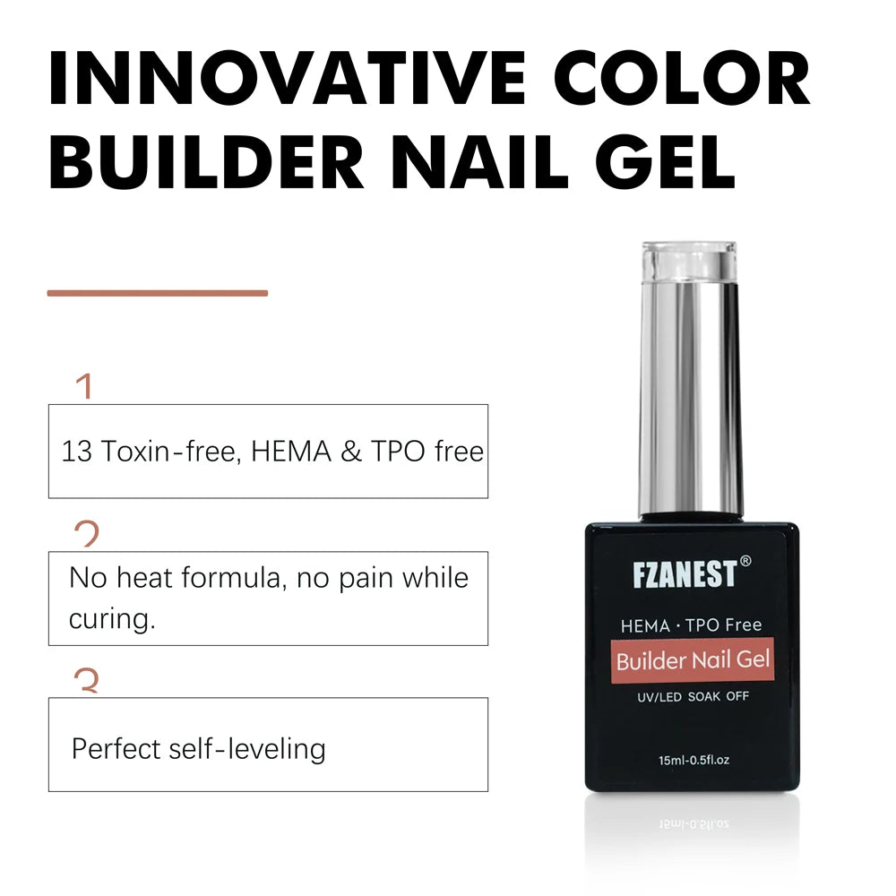 Thixotropy Biab Builder Hema Free No TPO Gel in Bottle Non Drip Extension Polish Professional Self Leveling Nail Hardener Gel