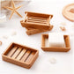 1PC Soap Box Bamboo and Wood Hotel Bathroom Soap Holder Home Simple Drain Soap Box