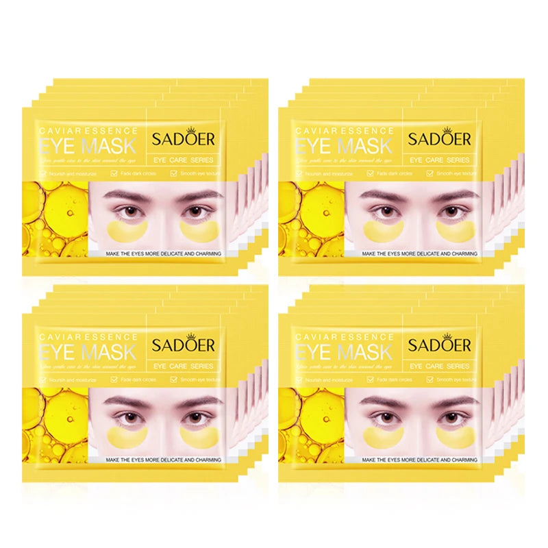 5/10/20 Pairs SADOER Crystal Collagen Eye Mask Anti Dark Circles Removal Eyes Bags Moisturizing Eye Patches for Eyes Skin Care