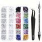 Nails Art Multi-Size Flat Back Acrylic Rhinestones 3D Crystal DIY Decorations Glitter Crystal Gem Manicure Accessories With