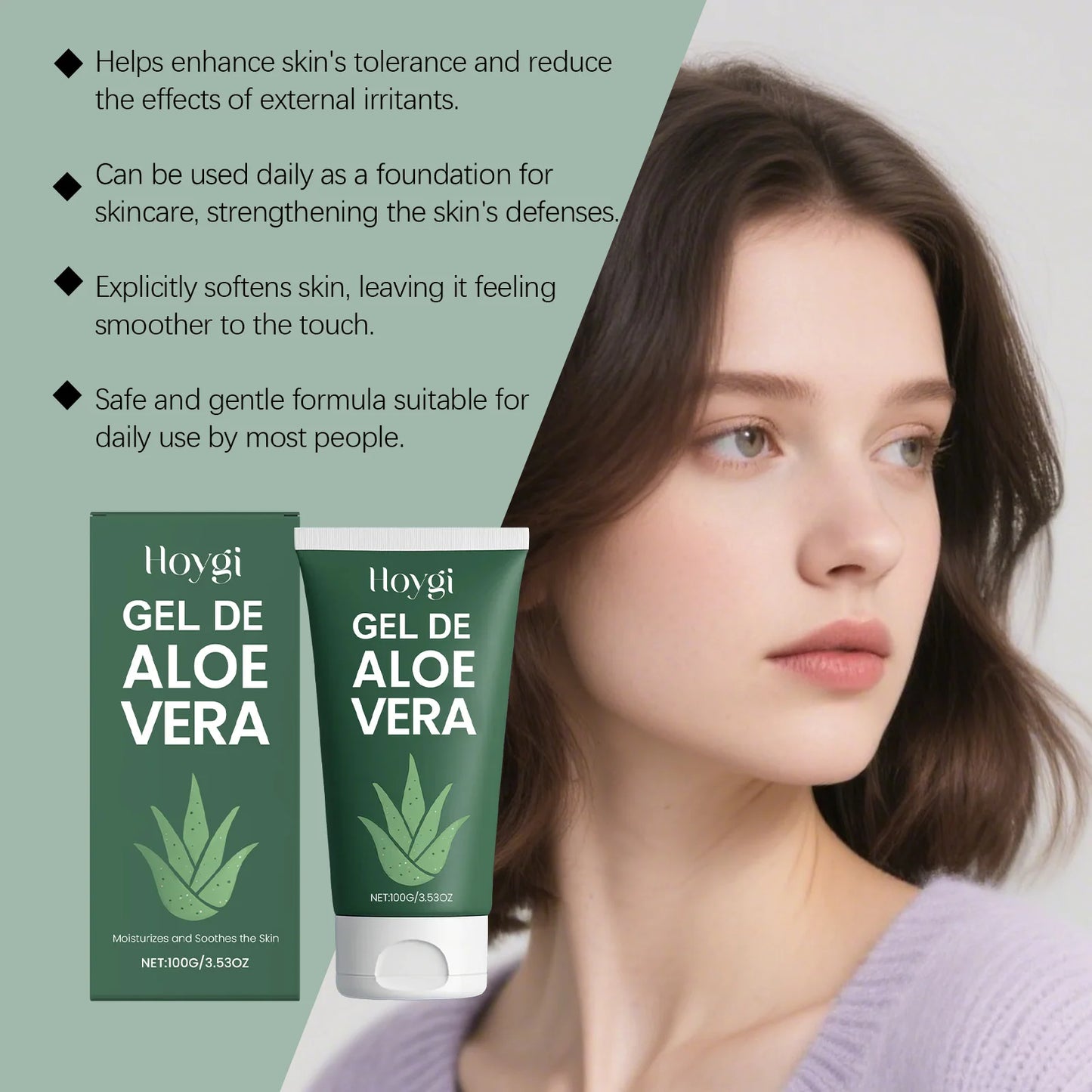 Aloe Vera Gel Reduce Redness Moisturizing Nourishing Skin Relieve Dryness Sun After Repair Strengthen Skin Barrier Face Care
