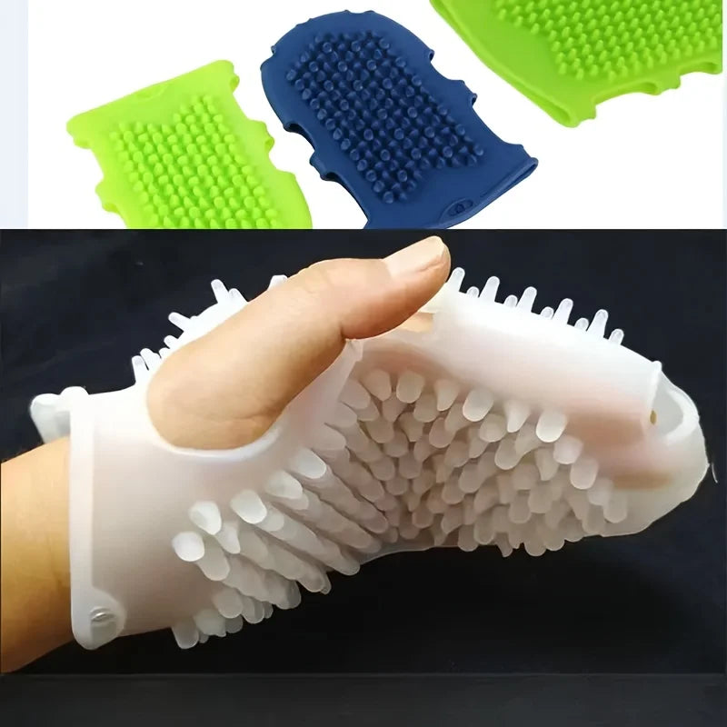 Silicone Bath Massage Glove Brush for Whole Body Exfoliating Cleansing Shower Scrub Soft Bristle Skin Renewal Spa Body Care Tool