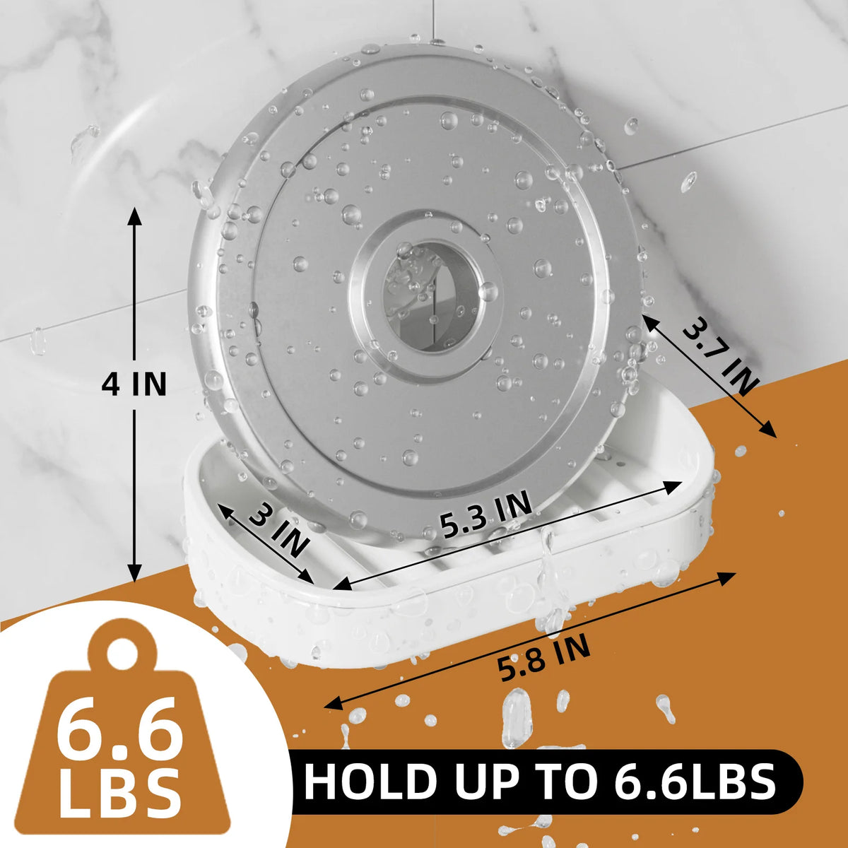 TAILI Bathroom Soap Dishes Holder Self Draining Soap Box with Super Suction Portable Soap Container for Bathroom Accessories