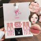 Art Value Butterfly Dance Color Box Four Lip Glaze Blush Set Necklace Lip Mud Blush Set