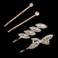 Fashion Bridal Barrettes Clear Crystal Women Hair Ornaments Hair Pins Women Hair Clips Bridal Hair Jewelry Accessories