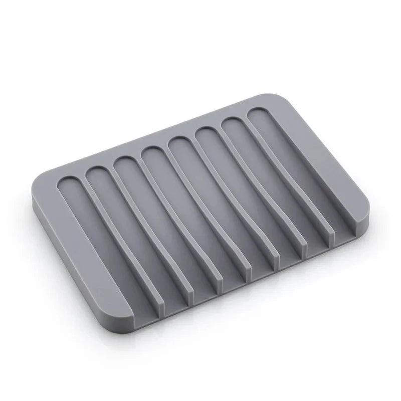 Self Draining Soap Dishes Silicone Soap Saver Waterfall Drainer Soap Holder Bathroom Extend Soap Life Keep Soap Bars Dry Clean