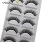 YSDO Eyelashes 3/5 Pairs Natural Long 3D Mink Lashes Fluffy Volume Mink False Eyelashes Cruelty Free Wispy Lashes Makeup Cilios