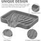 Silicone Soap Dish with Drain, Kitchen Soap Tray Shower Self Draining Soap Dish Soft Bathroom Soap Holder for Kitchen Bathroom