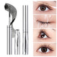 GECOMO Small Silver Tube Eyelash Mascara Brown - 12H Waterproof Long Thick Dense Curly Non-smudging Long-lasting Natural