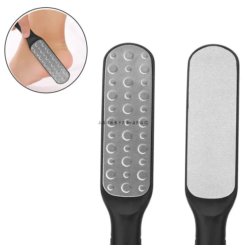 RHBJ 1Pcs Professional Stainless Steel Callus Remover Hand Foot File Scraper Pedicure Tools Dead Skin Remove for Heels Feet Care