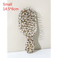Mini Travel Brush Compact Pocket Design with Durable ABS Plastic Handle and Gentle Nylon Bristles for Dry and Wet Hair