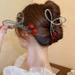 Women Elegant Cherry Hair Claw Grab Clips Bow Hairpins Korean Fashion Barrettes Girls Ponytail Shark Clip Hair Accessories