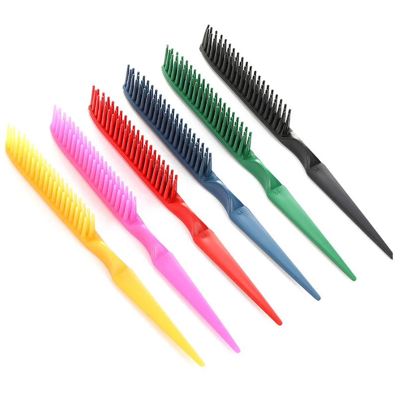 1/2pcs, Mouse Tail Comb Women's Fine Tooth Comb Parting Carbon Fiber Root Teasing Anti-static Hair Design