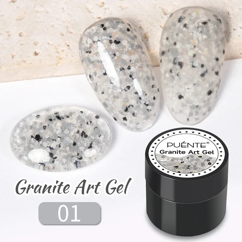 PUENTE Pearl Color Builder Nail Gel Polish Hema Free Shell Thread Glitter Nail Extension Semi-Permanent Construction Gel Varnish