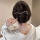 1PC Fashion Hairpins Frog Buckle Ponytail Hair Clips Metal Rhinestone Banana Clip Irregular Hair Clip Headdress Hair Accessories