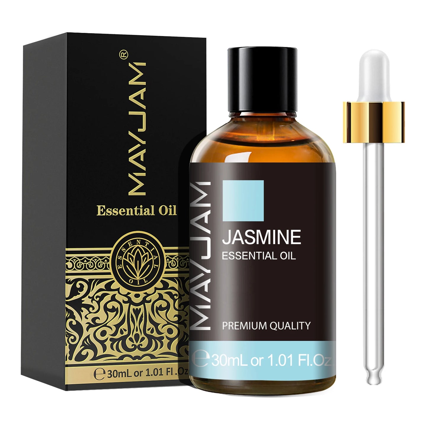 MAYJAM Essential Oil Citronella Jasmine Eucalyptus Sweet Orange Lemongrass Grapefruit Black Pepper Cajeput Cypress Ginger Scents