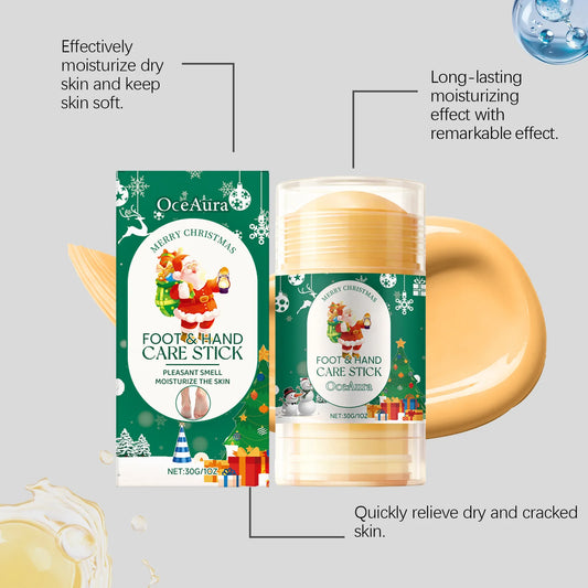Christmas Hand Foot Cream Repair Softening Dry Cracked Durable Moisturizer Travel Hydrating Nourishing Balm Autumn Winter Gift