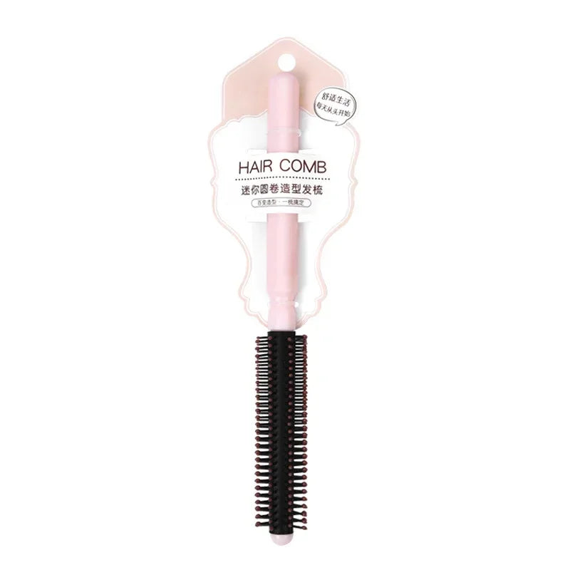Mini Round Roll Style Hair Comb Professional Detangling Hair Brush Anti Static Scalp Massage Combs Barber Home Hair Styling Tool