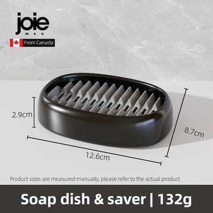 Joie Silicone Soap Dish Soap Saver Drain Soap Tray Self Draining Soap Holder Bathroom Soap Rack Shower Soap Storage Rack