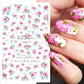 1pcs Sakura Flower 3D Nail Stickers White Cherry Blossom Nail Art Decals Spring Summer Adhesive Slider Decor Wedding Manicure
