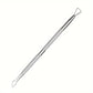 Multicolor Double-ended Stainless Steel Cuticle Pusher Dead Skin Push Remover For Pedicure Manicure Nail Art Cleaner Care Tools