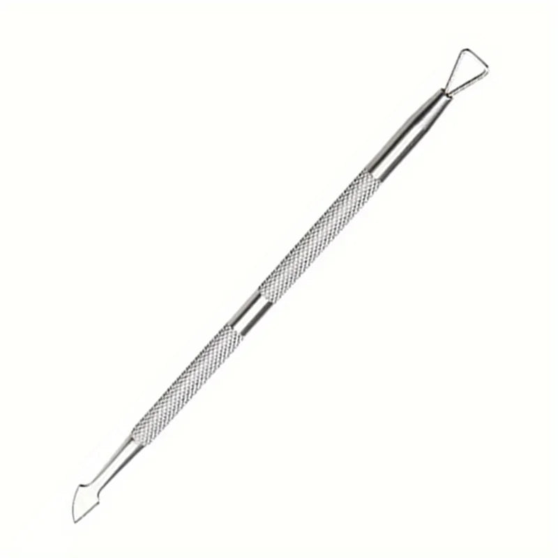 Multicolor Double-ended Stainless Steel Cuticle Pusher Dead Skin Push Remover For Pedicure Manicure Nail Art Cleaner Care Tools