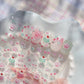 1pcs Cute Small Cat Claw Cherry Nail Art Charms Stickers Shiny 5D Jelly Cherry Pudding Bows Design Adhesive Sliders Nail Decals