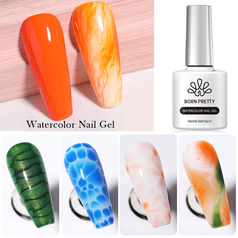 BORN PRETTY 10ml Sparkling Glitter Reflective Gel Nail Polish Sparkly Holo Shiny Pink Silver Black Gel Nail Art Salon Varnish