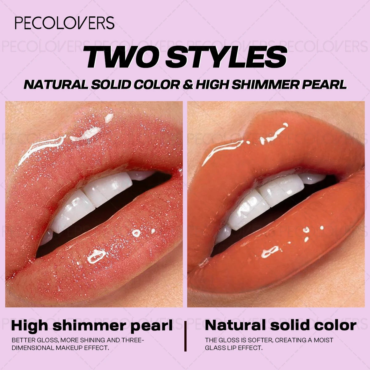 5PCS/Set Lip Gloss, Lip Oil, Waterproof and Long Lasting, Nourishing, Non-stick Cup, Liquid Lipstick, Creates A Charming Makeup