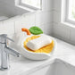Creative Non-Slip Lemon Soap Dish Inclined Drainage Stable Dry Soap Storage Rack Sponge Holder Soap Box Kitchen