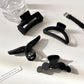 Women Elegant Black Geometric Plastic Hair Claw Lady Sweet Long Hair Holder Toothed Hair Clips Hairpins Fashion Hair Accessories