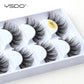 YSDO Eyelashes 3/5 Pairs Natural Long 3D Mink Lashes Fluffy Volume Mink False Eyelashes Cruelty Free Wispy Lashes Makeup Cilios