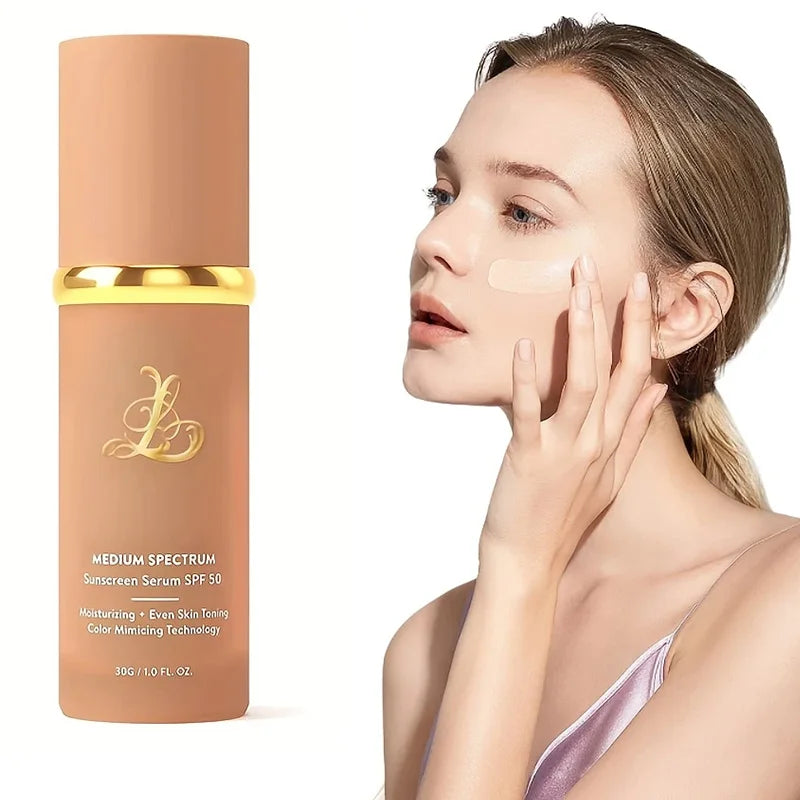 Four-in-one color-changing liquid foundation,with SPF50+ longwearing and no makeup removal, no powder sticking, moisturizing